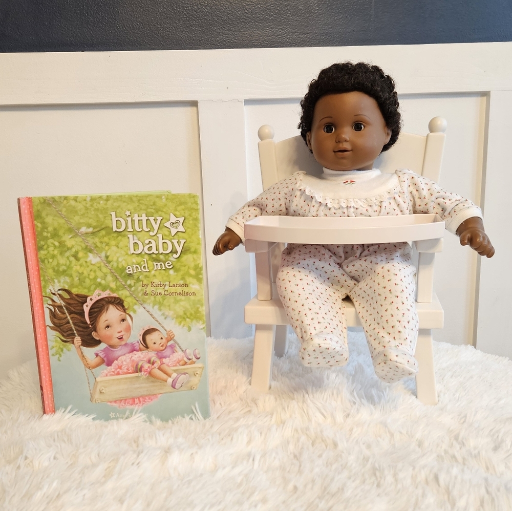 American Girl Doll EUC Retired Bitty Twins Baby Boy Doll African American Twin